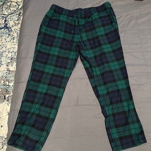 J.Crew Flannel Pajamas (XL, Navy/Green)
